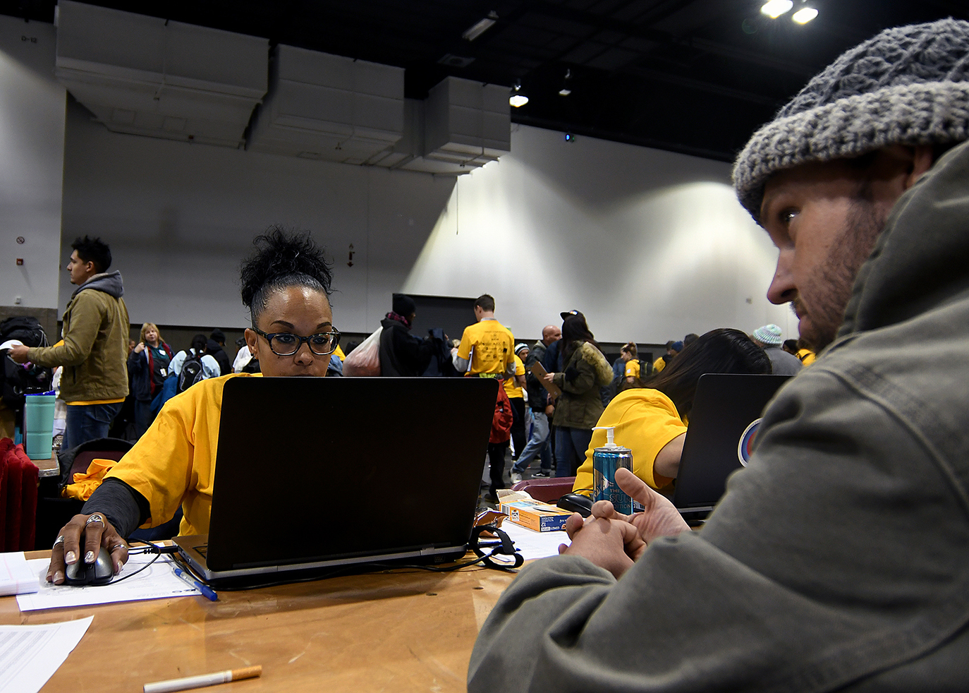 A DMV Team Member volunteers in the community