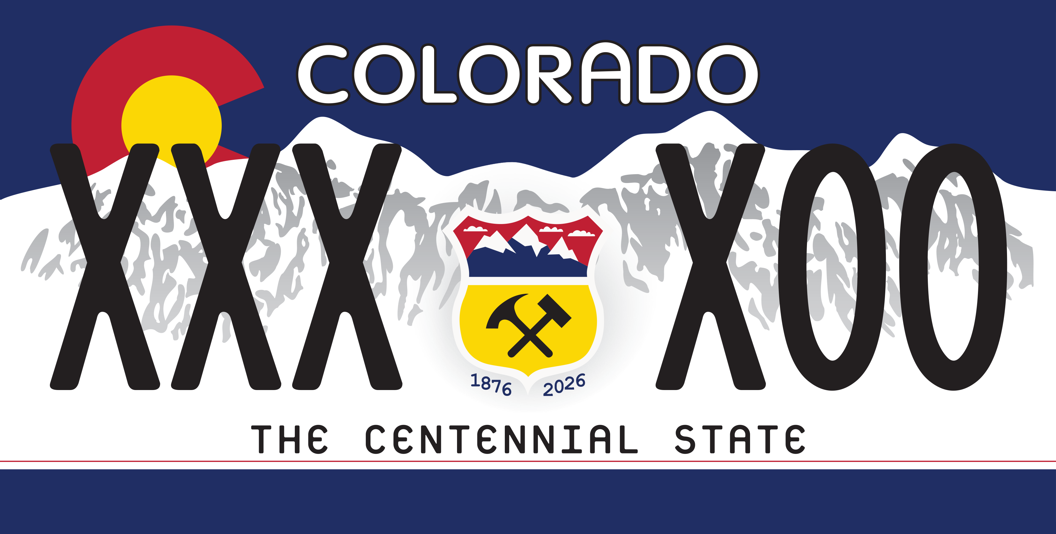 150th anniversary license plate 13+