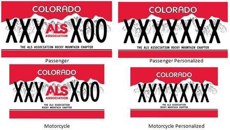 ALS Red License Plate