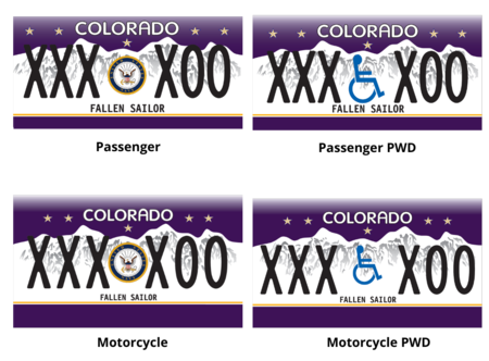 U.S. Navy Fallen Sailor license plates