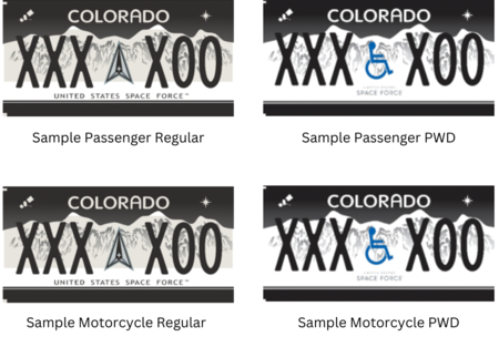 Space Force License Plate