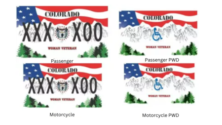 U.S. Women Veteran License Plate